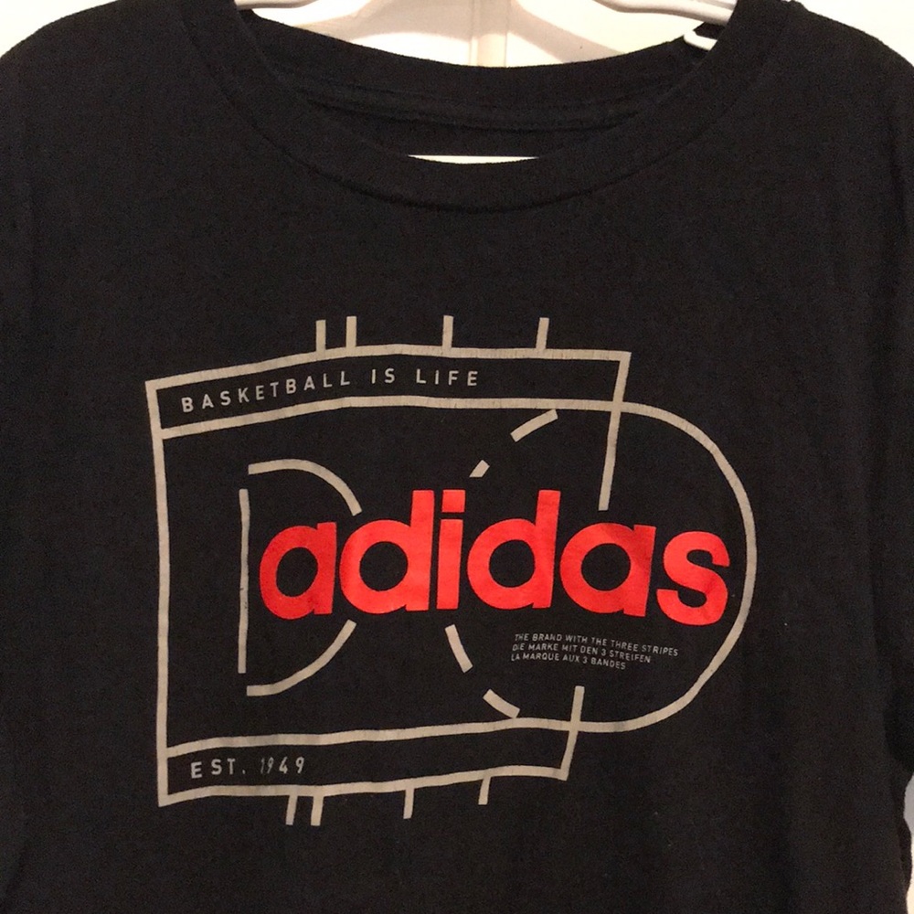 Boys adidas basketball tshirt